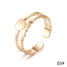 Load image into Gallery viewer, Adjustable Luxsury Love Ring Titanium Steel Wedding Engagement Band Ring Women's Men's Jewelry Gift

