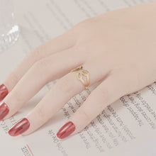 Load image into Gallery viewer, Adjustable Luxsury Butterfly Ring Titanium Steel Wedding Engagement Band Ring Women's Men's Jewelry Gift
