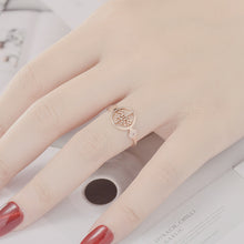 Load image into Gallery viewer, Adjustable Luxsury Round Fortune Tree Ring Titanium Steel Wedding Engagement Band Ring Women's Men's Jewelry Gift
