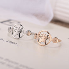 Load image into Gallery viewer, Adjustable Luxsury Round Butterfly Ring Titanium Steel Wedding Engagement Band Ring Women's Men's Jewelry Gift
