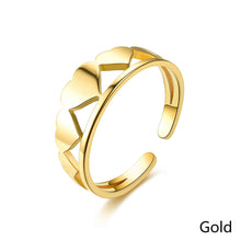 Load image into Gallery viewer, Adjustable Luxsury Love Ring Titanium Steel Wedding Engagement Band Ring Women's Men's Jewelry Gift

