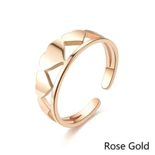 Load image into Gallery viewer, Adjustable Luxsury Love Ring Titanium Steel Wedding Engagement Band Ring Women's Men's Jewelry Gift
