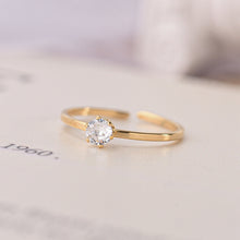 Load image into Gallery viewer, 18K Fashion Simple Elegant Diamond Zircon Plated Titanium Steel Wedding Engagement Band Ring Women's Men's Jewelry Gift
