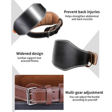 Load image into Gallery viewer, Wide Weightlifting Belt Bodybuilding Fitness Belts Barbell Powerlifting Training Waist Protector Gym Belt For Back Waist Support
