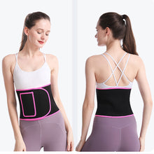 Load image into Gallery viewer, Adjustable Waist Back Support Waist Trainer Sweat Band Wrap Fat Tummy Stomach Sauna Sweat Belt Sport Safe Accessories
