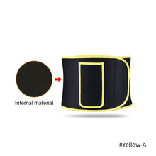 Load image into Gallery viewer, Adjustable Waist Back Support Waist Trainer Sweat Band Wrap Fat Tummy Stomach Sauna Sweat Belt Sport Safe Accessories
