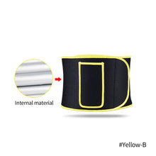 Load image into Gallery viewer, Adjustable Waist Back Support Waist Trainer Sweat Band Wrap Fat Tummy Stomach Sauna Sweat Belt Sport Safe Accessories
