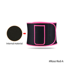 Load image into Gallery viewer, Adjustable Waist Back Support Waist Trainer Sweat Band Wrap Fat Tummy Stomach Sauna Sweat Belt Sport Safe Accessories
