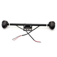 Load image into Gallery viewer, Universal Motorcycle Turn Signals Fog Light Mount Bar Auxiliary Light Bracket Steel Black &amp; Silver
