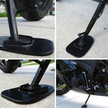 Load image into Gallery viewer, Motorcycle Kickstand Side Kick Stand Pad Plate Base Plastic Stand Grip Support Bike Foot Pad
