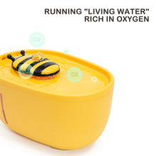 Load image into Gallery viewer, Bee Shape Cat Automatic Water Fountain 2L USB Electric Mute Cat Drinker Bowl Recirculate Filtering Drinker for Cats Pet Water Dispenser
