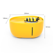 Load image into Gallery viewer, Bee Shape Cat Automatic Water Fountain 2L USB Electric Mute Cat Drinker Bowl Recirculate Filtering Drinker for Cats Pet Water Dispenser
