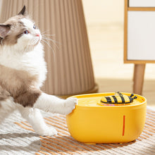 Load image into Gallery viewer, Bee Shape Cat Automatic Water Fountain 2L USB Electric Mute Cat Drinker Bowl Recirculate Filtering Drinker for Cats Pet Water Dispenser
