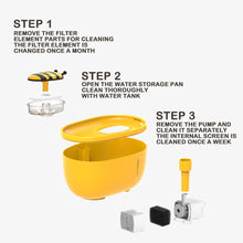 Load image into Gallery viewer, Bee Shape Cat Automatic Water Fountain 2L USB Electric Mute Cat Drinker Bowl Recirculate Filtering Drinker for Cats Pet Water Dispenser
