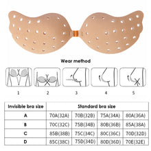 Load image into Gallery viewer, Silicone Push Up Bra Self Adhesive Strapless Invisible Bra Adhesive Breast Pasty Nu Bra Chest Paste Invisible Bra Nipple Pads
