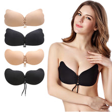 Load image into Gallery viewer, Silicone Push Up Bra Self Adhesive Strapless Invisible Bra Adhesive Breast Pasty Nu Bra Chest Paste Invisible Bra Nipple Pads
