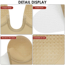 Load image into Gallery viewer, U Shape Bra Invisible Push Up Bra Strapless Bras Dress Wedding Party Sticky Self-adhesive Silicone Brassiere Breathable Deep Underwear
