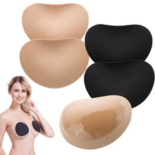 Load image into Gallery viewer, Women Invisible Bra Chest Pad Swimsuit Bikini Small Bust Thicker Breathable Sponge Push Up Bra Pad Invisible Paste Pad
