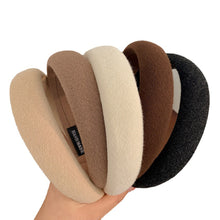 Load image into Gallery viewer, Fashion Korean Style Hair Hoop 3cm Wide Cloth DIY Solid Color Hairband Non-slip Temperament Simple Headband Hair Accessories
