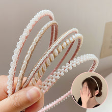 Load image into Gallery viewer, Women Elegant Full Pearls Simple Hairbands Sweet Headband Hair Hoops Holder Ornament Head Band Lady Fashion Hair Accessories
