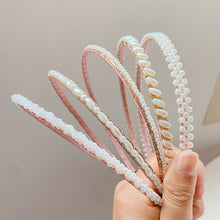Load image into Gallery viewer, Women Elegant Full Pearls Simple Hairbands Sweet Headband Hair Hoops Holder Ornament Head Band Lady Fashion Hair Accessories

