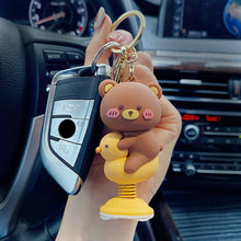 Load image into Gallery viewer, Cute Car Panel Dashboard Decoration Animal Shaking Head Spring Toys PVC Car Ornament Doll Auto Interior Accessories Gift
