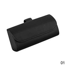 Load image into Gallery viewer, Car PU Leather Visor Sunglasses Case Clip Hanger Holder Fastener Sunglasses Holder Storage Box Eyeglasses Interior
