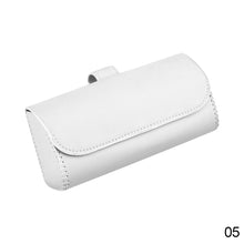 Load image into Gallery viewer, Car PU Leather Visor Sunglasses Case Clip Hanger Holder Fastener Sunglasses Holder Storage Box Eyeglasses Interior
