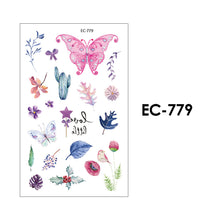 Load image into Gallery viewer, Children Waterproof Tattoo Stickers Cartoon 3D Colorful Butterfly Tattoo Stickers Body Art Tattoo Stickers for Kids
