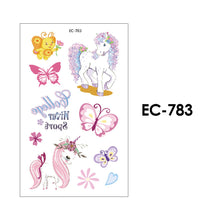 Load image into Gallery viewer, Children Waterproof Tattoo Stickers Cartoon 3D Colorful Butterfly Tattoo Stickers Body Art Tattoo Stickers for Kids
