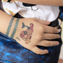 Load image into Gallery viewer, Children Flash Powder Tattoo Stickers Waterproof Creative Colorful Butterfly Mermaid Tattoo Stickers for Kids
