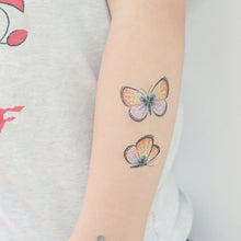 Load image into Gallery viewer, Children Flash Powder Tattoo Stickers Waterproof Creative Colorful Butterfly Mermaid Tattoo Stickers for Kids

