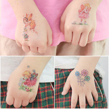 Load image into Gallery viewer, Children Flash Powder Tattoo Stickers Waterproof Creative Colorful Butterfly Mermaid Tattoo Stickers for Kids
