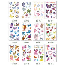 Load image into Gallery viewer, Children Flash Powder Tattoo Stickers Waterproof Creative Colorful Butterfly Mermaid Tattoo Stickers for Kids
