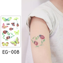 Load image into Gallery viewer, Children Flash Powder Tattoo Stickers Waterproof Creative Colorful Butterfly Mermaid Tattoo Stickers for Kids
