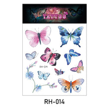 Load image into Gallery viewer, Waterproof 3D Butterfly Tattoo Stickers Small Fresh Tattoo Stickers Wrist Clavicle Cute Tattoo Stickers Body Art Tattoo For Women
