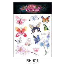 Load image into Gallery viewer, Waterproof 3D Butterfly Tattoo Stickers Small Fresh Tattoo Stickers Wrist Clavicle Cute Tattoo Stickers Body Art Tattoo For Women

