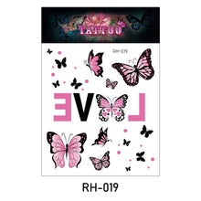 Load image into Gallery viewer, Waterproof 3D Butterfly Tattoo Stickers Small Fresh Tattoo Stickers Wrist Clavicle Cute Tattoo Stickers Body Art Tattoo For Women
