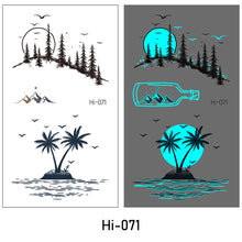 Load image into Gallery viewer, Luminous Tattoo Stickers Waterproof Small Fresh Cartoon Space Animal Tattoo Stickers Body Art Tattoo for Men Women
