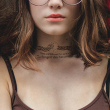 Load image into Gallery viewer, Waterproof Tattoo Stickers Cartoon Letters Tattoo Stickers Temporary Neck Waist Shoulder Body Art Tattoo Stickers
