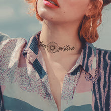 Load image into Gallery viewer, Waterproof Tattoo Stickers Cartoon Letters Tattoo Stickers Temporary Neck Waist Shoulder Body Art Tattoo Stickers
