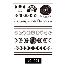 Load image into Gallery viewer, Waterproof Tattoo Stickers Cartoon Letters Tattoo Stickers Temporary Neck Waist Shoulder Body Art Tattoo Stickers
