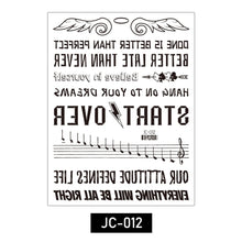 Load image into Gallery viewer, Waterproof Tattoo Stickers Cartoon Letters Tattoo Stickers Temporary Neck Waist Shoulder Body Art Tattoo Stickers
