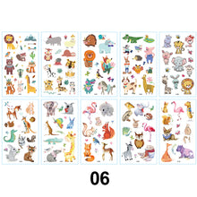 Load image into Gallery viewer, Children Waterproof Tattoo Stickers Cartoon Cute Funny Temporary Stickers Face Body Art Tattoo Stickers for Kids
