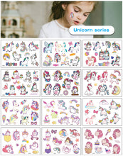 Load image into Gallery viewer, Cartoon Tattoo Stickers Children Funny Temporary Tattoo Stickers Cute Animal Tattoo Stickers Face Body Art Tattoo
