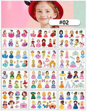Load image into Gallery viewer, Cartoon Tattoo Stickers Children Funny Temporary Tattoo Stickers Cute Animal Tattoo Stickers Face Body Art Tattoo
