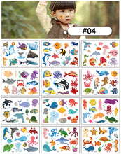 Load image into Gallery viewer, Cartoon Tattoo Stickers Children Funny Temporary Tattoo Stickers Cute Animal Tattoo Stickers Face Body Art Tattoo
