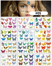 Load image into Gallery viewer, Cartoon Tattoo Stickers Children Funny Temporary Tattoo Stickers Cute Animal Tattoo Stickers Face Body Art Tattoo
