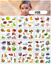 Load image into Gallery viewer, Cartoon Tattoo Stickers Children Funny Temporary Tattoo Stickers Cute Animal Tattoo Stickers Face Body Art Tattoo
