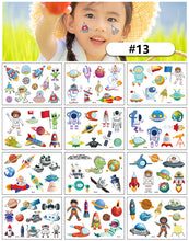 Load image into Gallery viewer, Cartoon Tattoo Stickers Children Funny Temporary Tattoo Stickers Cute Animal Tattoo Stickers Face Body Art Tattoo
